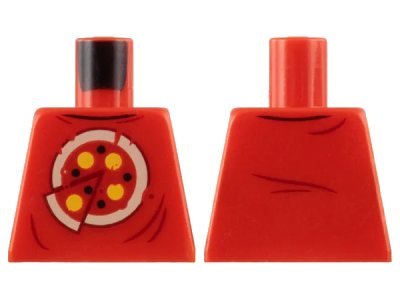 LEGO onderdeel Torso Shirt with Pizza Pattern (973pb3710)