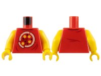LEGO onderdeel Torso Shirt with Pizza Pattern / Yellow Arms / Yellow Hands 973pb3710c01