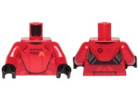 LEGO part Torso SW Armor Sith Jet Trooper Ep. 9 with Black Lines Pattern / Red Arms / Black Hands 973pb3813c01