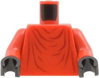 LEGO onderdeel Torso SW Imperial Robe with Dark Red Creases Pattern (Royal Guard) / Red Arms / Black Hands 973px70c02