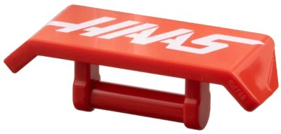 LEGO onderdeel Vehicle, Spoiler with Bar Handle with White 'HAAS' Pattern (98834pb44)