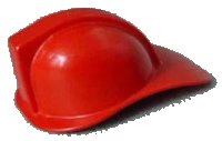 LEGO onderdeel Homemaker Figure / Maxifigure Headgear Fire Helmet bb0015a