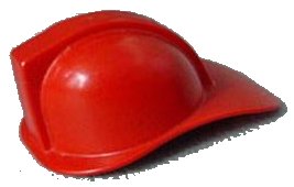 LEGO onderdeel Homemaker Figure / Maxifigure Headgear Fire Helmet (bb0015a)