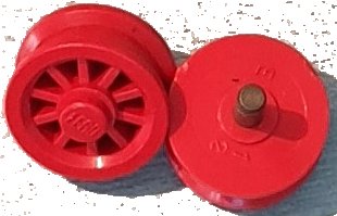 LEGO part Wheel Spoked 2 x 2 with Stud (bb0019)