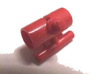 LEGO part Technic, Pin Connector Round with Slot, Bar Lengthwise and Bars Out (Soccer Goalie Stick Holder Pivot) x383