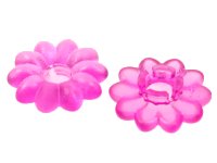 LEGO part Clikits, Icon Flower 10 Petals 2 x 2 Small with Pin, Frosted (Solid and Transparent Colors) 45456