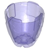 LEGO part Container, Faceted 4 x 4 x 3, Alien Pod Section 11598