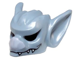 LEGO onderdeel Minifigure, Headgear Mask Bat with Lavender Nose and White Fangs Pattern (15065pb02)
