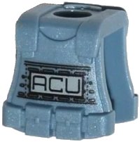 LEGO part Minifigure Vest Body Armor with 'ACU' Pattern 15423pb02