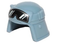 LEGO part Minifigure, Headgear Helmet SW Imperial Pilot, Raised Forehead with Black Goggles with Silver Border Pattern 36043pb02