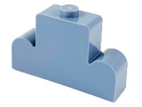 LEGO part Brick, Modified 1 x 4 x 2 Center Stud Top 4088
