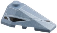 LEGO part Wedge 4 x 2 Triple Right with Alpha Team Arctic Speeder Pattern 43711pb01