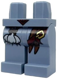 LEGO onderdeel Hips and Legs with Garlic, Stakes and Buckle Pattern (Ann Lee) 970c00pb0164
