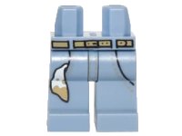 LEGO onderdeel Hips and Legs with Dark Tan Belt and Dirty Rag in Pocket Pattern 970c00pb0487