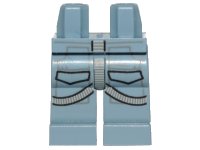 LEGO onderdeel Hips and Legs with SW AT-AT Driver and Light Bluish Gray Harness Pattern 970c00pb1150