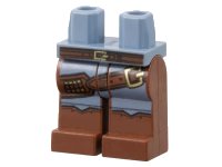LEGO part Hips and Reddish Brown Legs with Chaps and Belts Pattern 970c88pb12