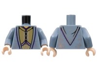 LEGO onderdeel Torso Harry Potter Dumbledore Dress Robe with Vest Pattern / Sand Blue Arms / Light Nougat Hands 973pb0742c01