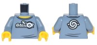 LEGO onderdeel Torso Shirt with White 'GALIDOR' Logo and Swirl Emblem on Back Pattern / Sand Blue Arms / Yellow Hands 973pb2820c01