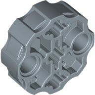 LEGO part Technic, Axle Connector Block Round with 2 Pin Holes and 3 Axle Holes (Hero Factory Weapon Barrel) 98585