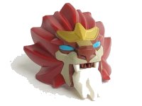 LEGO part Large Figure Head Modified Chima Lion with Blue Eyes Pattern 13906pb01