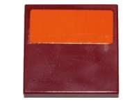 LEGO part Tile 2 x 2 with Orange Stripe Pattern (Sticker) - Set 75141 3068pb0952