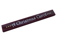 LEGO onderdeel Tile 1 x 8 with Gold Dots and White 'A Christmas Carol' Pattern (Sticker) - Set 40410 4162pb231