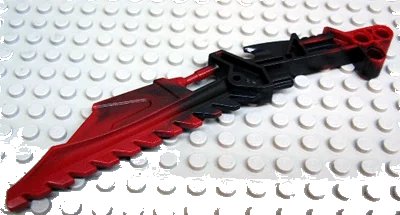 LEGO onderdeel Bionicle Weapon Vahki Staff of Confusion with Marbled Black Pattern (47335pb01)