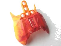 LEGO part Bionicle Barraki Carapar Chest Cover with Marbled Bright Light Orange Pattern 57559pb04