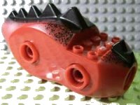 LEGO part Dragon Body (Fantasy Era) with Black Dorsal Scales Pattern (7093) 59224c01pb01