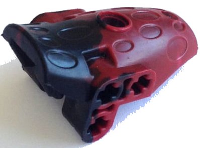 LEGO onderdeel Bionicle Hydruka Back Plate with Marbled Black Pattern (59577pb01)