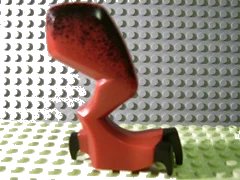 LEGO onderdeel Dragon Leg (Fantasy Era) Right with Black Claws and Hip Pattern (62436c01pb02)