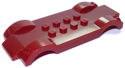 LEGO onderdeel Vehicle, Base 4 x 10 with Headlights and Taillights (85841)