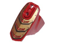 LEGO part Hero Factory Armor with Ball Joint Socket - Size 5 with Gold Armor Pattern 90639pb026