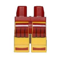 LEGO onderdeel Hips and Yellow Legs with Spartan Tunic and Sandals Pattern 970c03pb07
