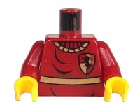 LEGO part Torso Harry Potter Quidditch Gryffindor Pattern / Dark Red Arms / Yellow Hands 973pb0162c01
