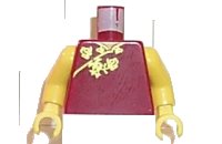 LEGO part Torso Spider-Man Oriental Dress Pattern (Mary Jane) / Yellow Arms / Yellow Hands 973px154c01