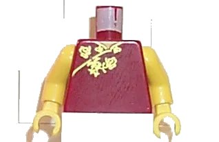 LEGO onderdeel Torso Spider-Man Oriental Dress Pattern (Mary Jane) / Yellow Arms / Yellow Hands (973px154c01)