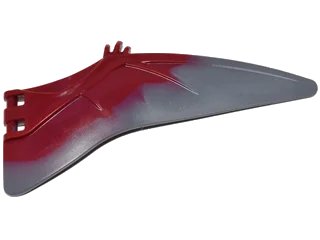 LEGO onderdeel Dinosaur Wing Pteranodon - Right with Marbled Dark Bluish Gray Edge Pattern (98089pb03)