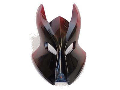 LEGO onderdeel Large Figure Visor, Knights Kingdom Lord Vladek with Marbled Black Pattern (x1554px1)