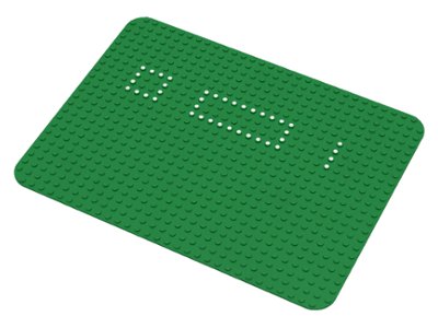 LEGO onderdeel Baseplate 24 x 32 with Set 354/560 Dots Pattern (10p02)