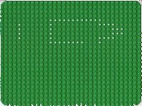 LEGO part Baseplate 24 x 32 with Set 361 Dots Pattern 10px4