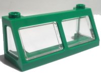 LEGO part Windscreen 2 x 6 x 2 Train with Trans-Clear Glass (13756 / 13760) 13760c01