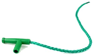 LEGO onderdeel Minifigure, Utensil Hose Nozzle Simple with 13L Green String (194cx1b)