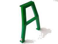 LEGO part Support Crane Stand Double - No Studs on Cross-Brace with Red and White Danger Stripes on Both Sides Pattern (Stickers) – Set 7939 2635bpb01