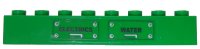 LEGO part Brick 1 x 8 with Black 'ELECTRICS' and 'WATER' Panels Pattern (Sticker) - Set 7898 3008pb122