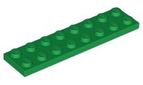 LEGO part Plaque 2 x 8 (3034)