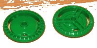 LEGO part Technic, Disk 5 x 5 - Notched, No Pattern, NO PIN 32439a
