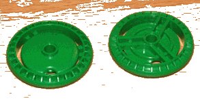 LEGO onderdeel Technic, Disk 5 x 5 - Notched, No Pattern, NO PIN (32439a)