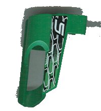 LEGO onderdeel Technic, Paneel Bekleding # 6 Klein Kort, Groot Gat, Zijde B met Nummer 5, Witte en Zwarte Zeshoeken Patroon (Sticker) - Set 8469 32528pb04