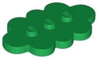 LEGO part Tile, Modified 3 x 5 Cloud 35470